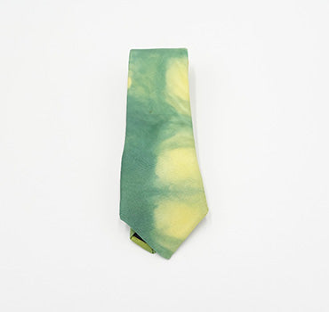 Silk necktie Green DF- T36