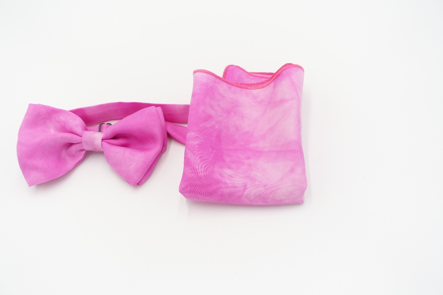 Silk Bow Tie Pocket Square Pink  SQTS-PT B14