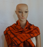 Silk Charmeuse Red neck scarf