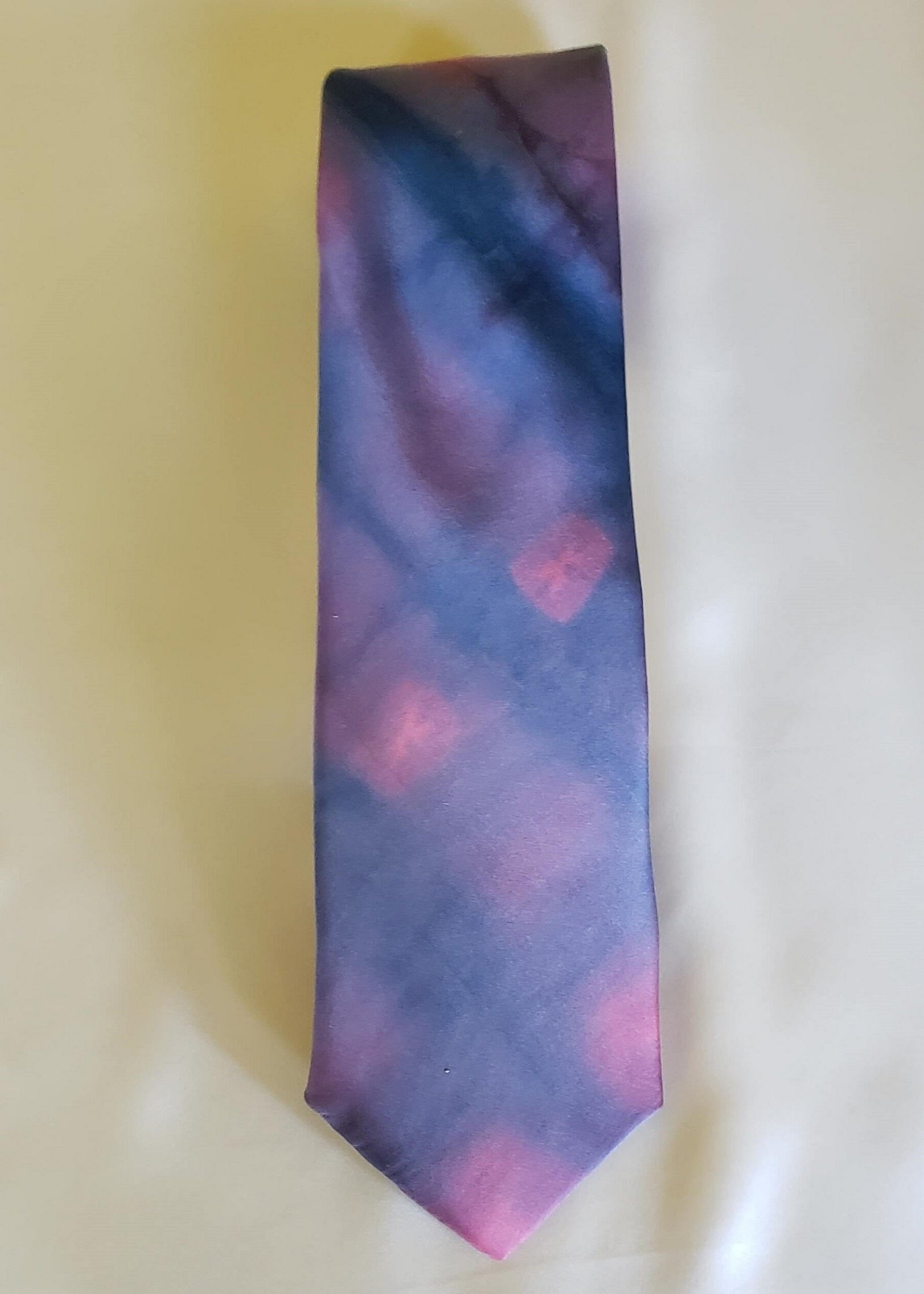 Blue Pink Silk Tie SQ 20