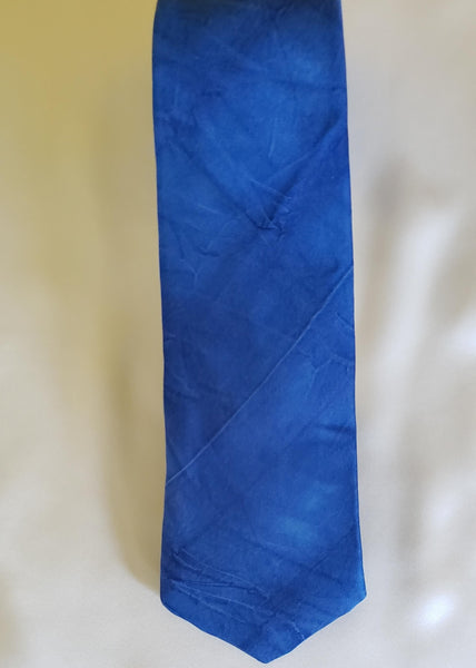 Navy Blue Japanese silk Tie SQ 06